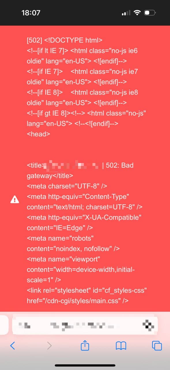 未知錯誤示意圖